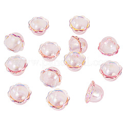 30Pcs UV Plating Acrylic Bead Caps&nbsp;PACR-TA0001-20C