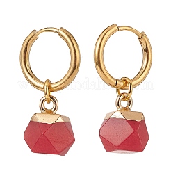 Gemstone Polygon Dangle Earrings&nbsp;EJEW-JE05106