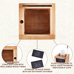 1Pc Printed Wooden Jewelry Packaging Boxes&nbsp;CON-PH0003-37