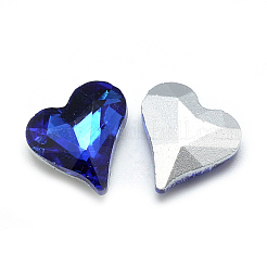 Pointed Back Glass Rhinestone Cabochons&nbsp;RGLA-T031-12x13mm-11