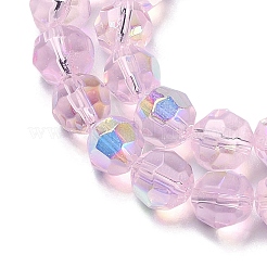 Electroplate Glass Beads Strands&nbsp;EGLA-Q129-02A-AB01
