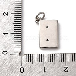 Brass Micro Pave Cubic Zirconia Pendants&nbsp;KK-P308-34P