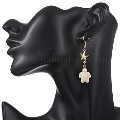 2 Pairs Stainless Steel & Natural Shell Dangle Earrings&nbsp;EJEW-JE06935