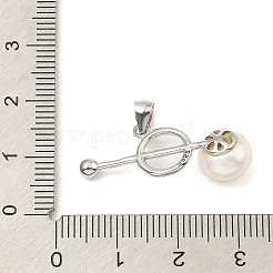Rhodium Plated 925 Sterling Silver Pendants&nbsp;STER-Z003-07P