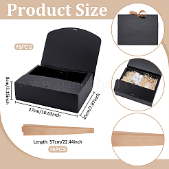 Cardboard Paper Gift Packing Boxes with Goldenrod Ribbon&nbsp;CON-WH0107-60C