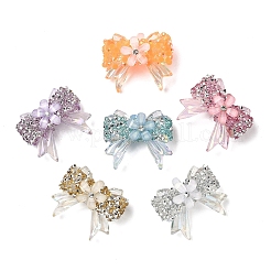 6Pcs 6 Colors Transparent Resin Beads&nbsp;RESI-YW0005-47