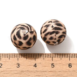 Silicone Beads Loose Silicone Beads Kit Leopard Print Silicone Beads for Keychain Making Bracelet Necklace&nbsp;FIND-SZC0014-170