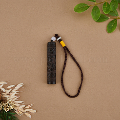 3Pcs 3 Style Auspicous Cloud & Lotus & Dragon Pattern Wood Toothpick Holders&nbsp;AJEW-FH0004-15