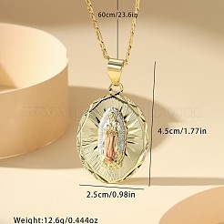 Brass Virgin Pendant Necklaces&nbsp;FS-WG9128D-01