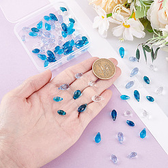 80Pcs 8 Styles Transparent Glass Beads&nbsp;EGLA-GA0001-30