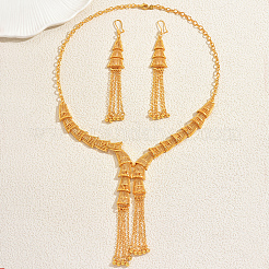 Vintage Alloy Tassel Earrings & Necklaces Sets for Women&nbsp;QC3206