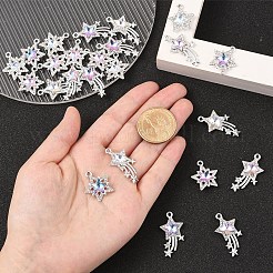 10Pcs Glass Pendants&nbsp;GLAA-YW0004-64B-01