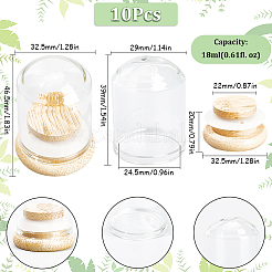 Clear Glass Dome Cover&nbsp;CON-SC0001-05A