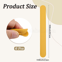 6Pcs Imitation Leather Bag Strap Padding&nbsp;PURS-CL0001-29B