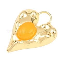 Dyed & Heated Natural Yellow Agate Pendants&nbsp;GG-G001-02G-06