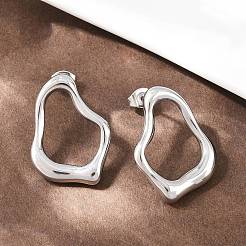 304 Stainless Steel Stud Earrings&nbsp;EJEW-G457-01P
