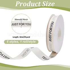 6 Rolls 6 Styles Polyester Ribbons&nbsp;SRIB-PH0001-61