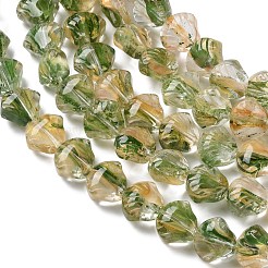 Inner Flower Handmade Lampwork Beads Strands&nbsp;LA-CBA3F7A-02F