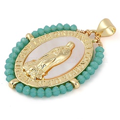 Brass Micro Pave Cubic Zirconia Pendants&nbsp;KK-U032-01G-D02