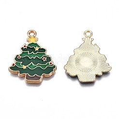 Eco-Friendly Alloy Enamel Pendants&nbsp;ENAM-T011-49KC-NR
