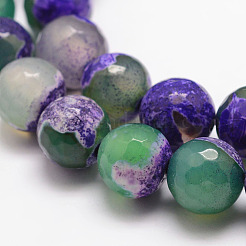 Natural Fire Crackle Agate Bead Strands&nbsp;G-K166-06F-10mm-09