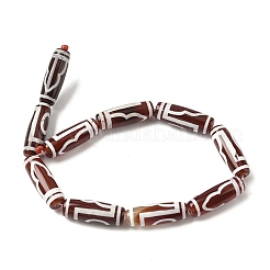 Rice Shape Tibetan Style dZi Beads Strands&nbsp;G-A269-A10-01