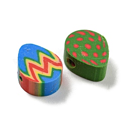 50Pcs Handmade Polymer Clay Beads&nbsp;CLAY-FP0001-15