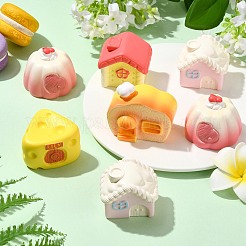 10Pcs 5 Styles Resin House Display Decorations&nbsp;AJEW-CJ0001-79