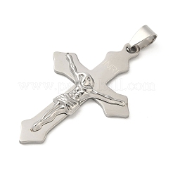 201 Stainless Steel Laser Cut Pendants&nbsp;STAS-P428-13P-01