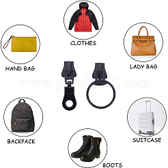 Zinc Alloy Replacement Zipper Sliders&nbsp;PALLOY-BC0001-05