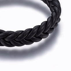 Leather Braided Cord Bracelets&nbsp;BJEW-E345-14A-B