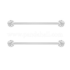 316L Surgical Stainless Steel Round Ball Bar Industrial Barbell Cartilage Earrings&nbsp;FS-WG6688D-01