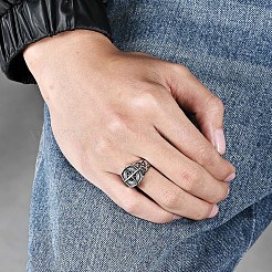 316L Surgical Stainless Steel Finger Rings for Men&nbsp;FS-WGFC20E-02