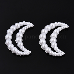 ABS Plastic Imitation Pearl Linking Rings&nbsp;OACR-T015-07-01