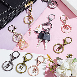 Iron Alloy Lobster Claw Clasp Keychain&nbsp;KEYC-GA0001-44