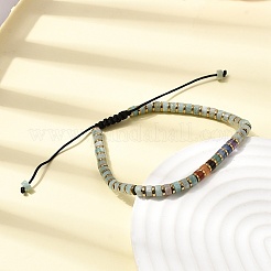 Natural Amazonite & Non-magnetic Hematite Beaded Adjustable Bracelets for Unisex&nbsp;BJEW-K251-09U