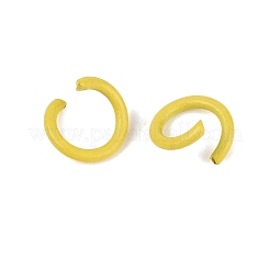 Spray Painted Iron Open Jump Rings&nbsp;IFIN-T017-04C-15
