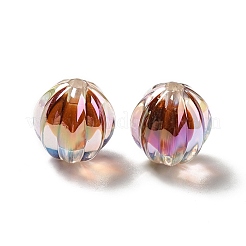 Two Tone UV Plating Rainbow Iridescent Acrylic Beads&nbsp;TACR-D010-05G