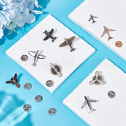 9Pcs 9 Styles Alloy Lapel Pin Backs for Backpack Clothes&nbsp;JEWB-SC0001-88