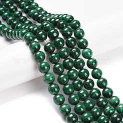 Natural Malachite Bead Strands&nbsp;G-O152-47-10mm-A