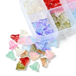 120Pcs 10 Colors Spray Painted Transparent Glass Beads&nbsp;GLAA-FS0001-84