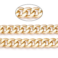 Aluminum Faceted Curb Chains&nbsp;CHA-N003-14KCG
