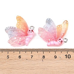 Transparent & Opaque Resin Pendants&nbsp;RESI-P048-02E-P