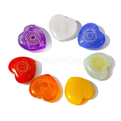 7Pcs Natural Chakra Heart Stone Set&nbsp;PW-WGA6C7E-01
