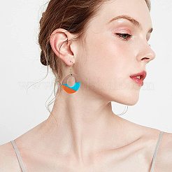 DIY Walnut Wooden Dangle Earring Making Kits&nbsp;DIY-OC0006-62