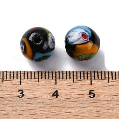 Handmade Millefiori Lampwork Beads&nbsp;LAMP-R003-02B-07