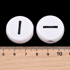 Opaque White Acrylic European Beads&nbsp;AC-CBA3BDD-01I