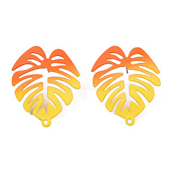 Spray Painted Iron Stud Earring Findings&nbsp;IFIN-N008-019-A03