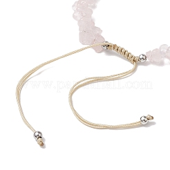Natural Mixed Stone Chip Nylon Braided Beaded Bracelet Making&nbsp;AJEW-JB01296