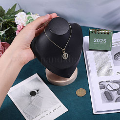 Bust Shaped Wooden Necklace Display Stands&nbsp;NDIS-WH0003-019B-02